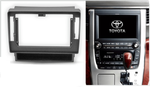 Комплект рамки с разъёмами 10" Toyota Alphard H20, Vellfire 2008-2014 (компл. с полочкой под магнитолой)монитор утоплен