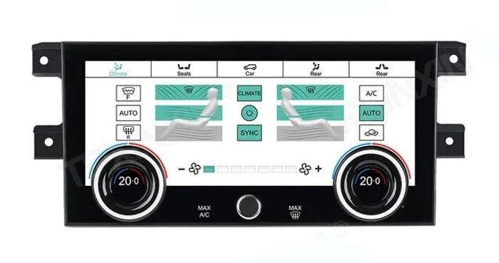Магнитола для + сенсорная LCD панель климата для Land Rover Discovery 5 2017-2022 (взамен 8" экрана без кнопки OPEN) - RDL-1755-low монитор 13.3" на Android 13, 8Гб+128Гб, CarPlay, 4G SIM-слот
