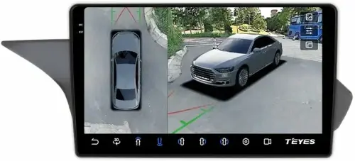 Магнитола для Mercedes-Benz E-класс W212 седан 2015 NTG 5.0 (рамка 10) - Teyes CC3-2K-360 на Android 10, 2K QLED, 6Гб+128Гб, CarPlay, 4G SIM-слот, 4 камеры в комплекте