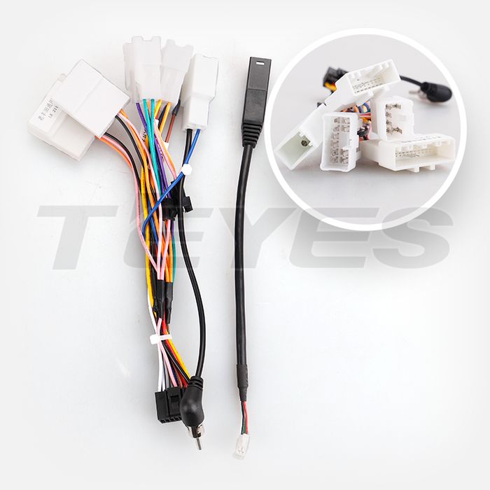 Комплект рамки с разъёмами 9" Toyota Noah R80, Esqire, Voxy 2014-2021