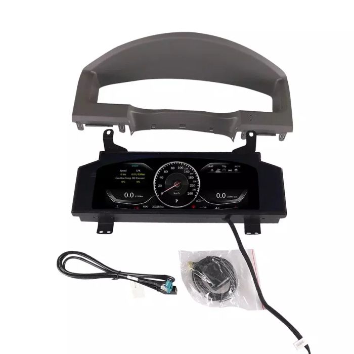 Электронная панель приборов Toyota Land Cruiser 200 2007-2015 - Kuberg NH-LCD-T01 с LCD / ЖК 12.3" экраном QLED
