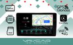 Магнитола для Mitsubishi L200 2015+ (рамка-накладка) - Vaycar VA47-7198-2K на Android 13, Быстрая, 2K QLED, CarPlay, 4G SIM-слот