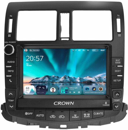 Магнитола для Toyota Crown / Crown Majesta S200 2008-2012 (цветной ШГУ) - Teyes CC4 монитор 9.2" 2K QLED на Android 14, Snapdragon 680, DSP, CarPlay, 4G SIM-слот