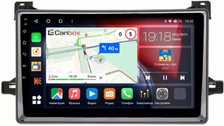Магнитола для Toyota Prius 50, PHV 2015-2018 - Canbox 9-651 Qled, Android 10, ТОП процессор, SIM-слот