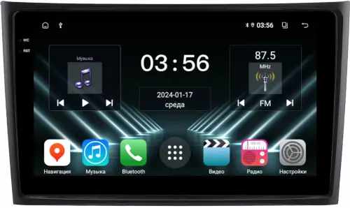 Магнитола для Volvo XC90 2002-2014 (рамка вниз) - FarCar DX10-9560F2 монитор 10.36" IPS на Android 13, 4+64Гб, CarPlay