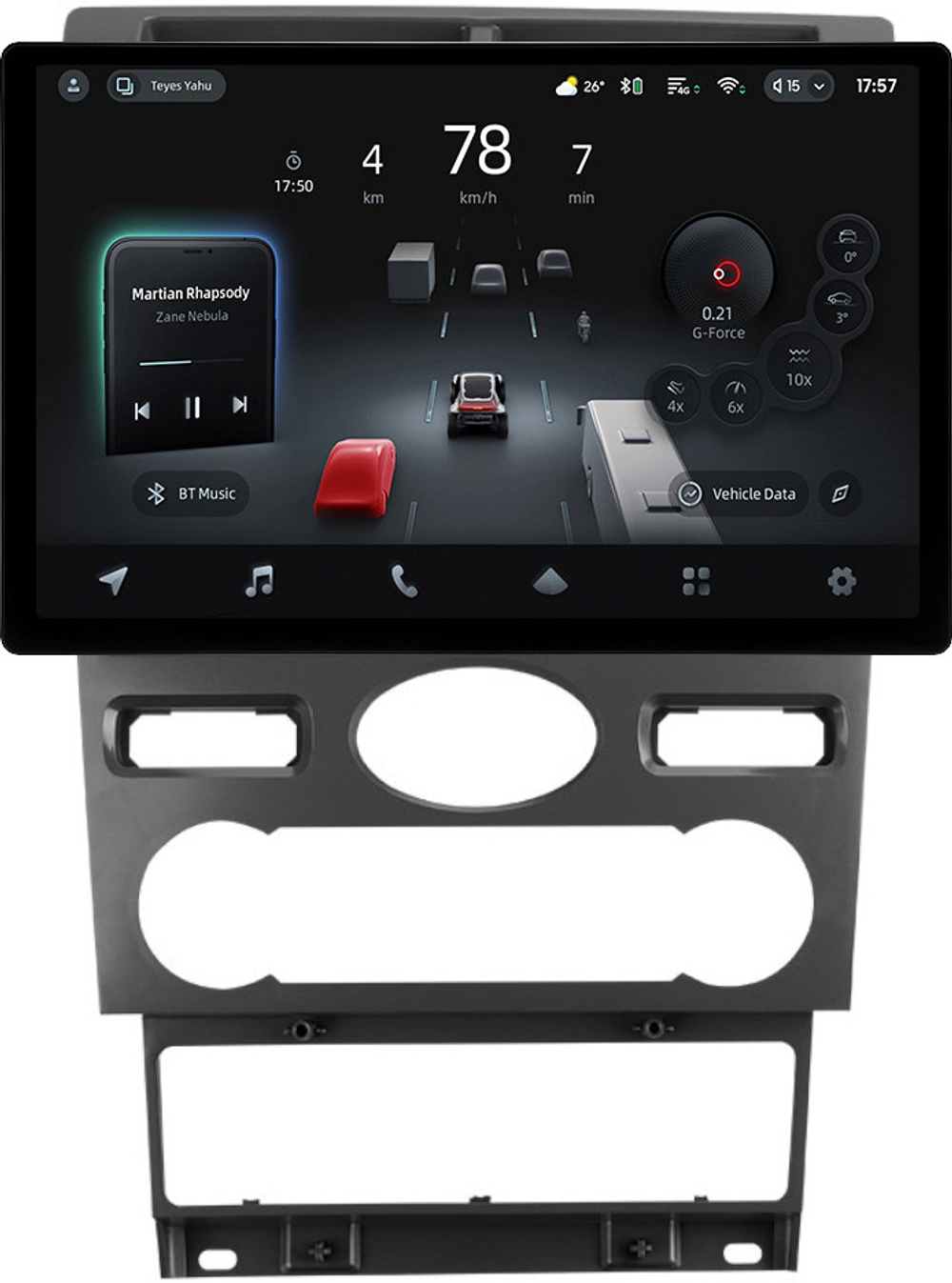 Магнитола для Ford Mondeo 3 2000-2006 (климат) - Teyes CC4-PRO монитор 13" 2K QLED на Android 13, Snapdragon 778G, ИИ, CarPlay, DSP, 4G SIM-слот