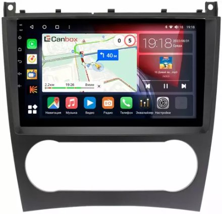 Магнитола для Mercedes-Benz C (W203) 2004-2007 - Canbox 9-132 Qled, Android 10, ТОП процессор, SIM-слот