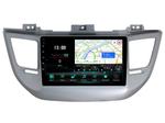 Магнитола для Hyundai Tucson 2016-2018 (рамка серебро) - Vaycar VA23-0546 на Android 13, Быстрая, 4G SIM-слот