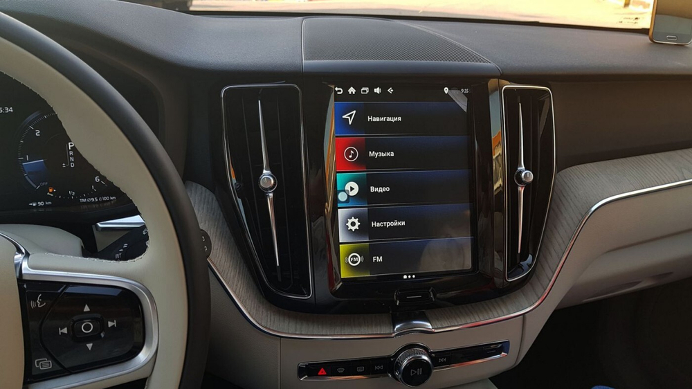 Навигационный блок для Volvo S60/V60 2019+ - Kuberg VAN-VOL-2017 на Android 9, 6-ТУРБО ядер и 4ГБ-64ГБ