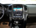 Магнитола для Toyota Land Cruiser 200 2007-2015 (экран климата внизу) - Kuberg ZF-1220-Q6 монитор 12.1" в стиле "Тесла" на Android 11, CarPlay, 4G SIM-слот