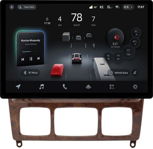Магнитола для Mercedes-Benz S W220 1998-2005 (рамка дерево) - Teyes CC4-PRO монитор 13" 2K QLED на Android 13, Snapdragon 778G, ИИ, CarPlay, DSP, 4G SIM-слот