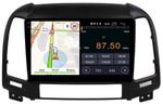 Магнитола для Hyundai Santa Fe 2 CM 2006-2012 (рамка черная) - Parafar PF208LUX1RN2K на Android 13, Быстрая, QLED+2K, CarPlay, 4G SIM-слот