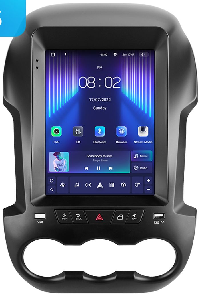 Магнитола для Ford Ranger 2011-2015 - Teyes TPRO 2 монитор 9.7" QLED в стиле "Тесла" на Android 10, TS10, 4G SIM-слот