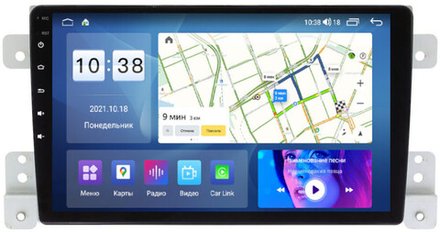 Магнитола для Suzuki Grand Vitara 2005-2016 - Parafar PF053UHD на Android 13, QLED, ТОП процессор, 8Гб+128Гб, CarPlay, 4G SIM-слот