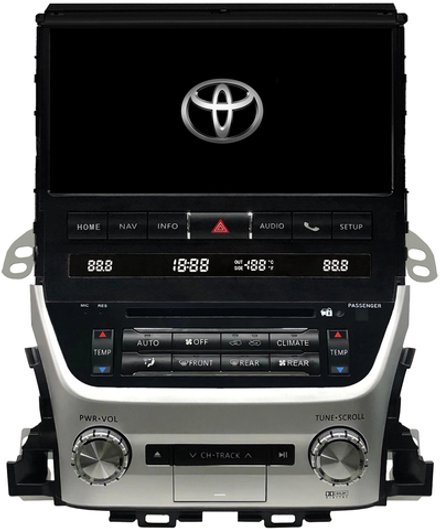 Магнитола для Toyota Land Cruiser 200 2007-2015 (с JBL и 360) - Kuberg ZF-1005FH дисплей 10.1" на Android 10, 8Гб+256Гб, CarPlay, SIM-слот