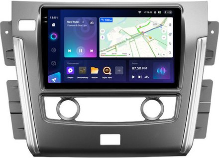 Магнитола для Nissan Patrol Y62 2010-2019 (экран климата внизу) - Teyes CC3-2K на Android 10, 2K QLED, ТОП процессор, CarPlay, 4G SIM-слот