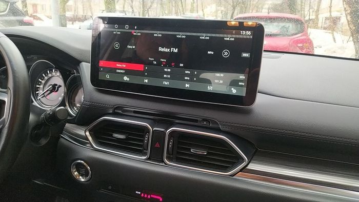 Магнитола для CX-5 2017-2024+ KF, CX-8 (монохром) - Redpower 85513XLMPRO монитор 12.3" QLED в стиле Audi, Android 14, CarPlay, 4G SIM-слот