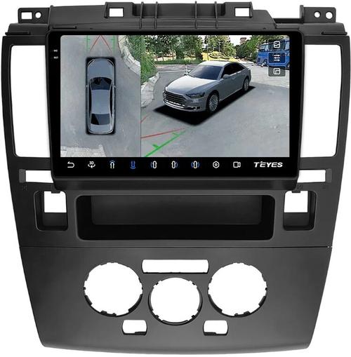 Магнитола для Nissan Tiida C11 2004-2013 (климат с круглым экранчиком, рамка черная) - Teyes CC3-2K-360 на Android 10, 2K QLED, 6Гб+128Гб, CarPlay, 4G SIM-слот, 4 камеры в комплекте