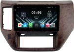 Магнитола для Nissan Patrol Y61 2004-2010 (рамка дерево) - FarCar S280 монитор 9.5" IPS на Android 13, CarPlay