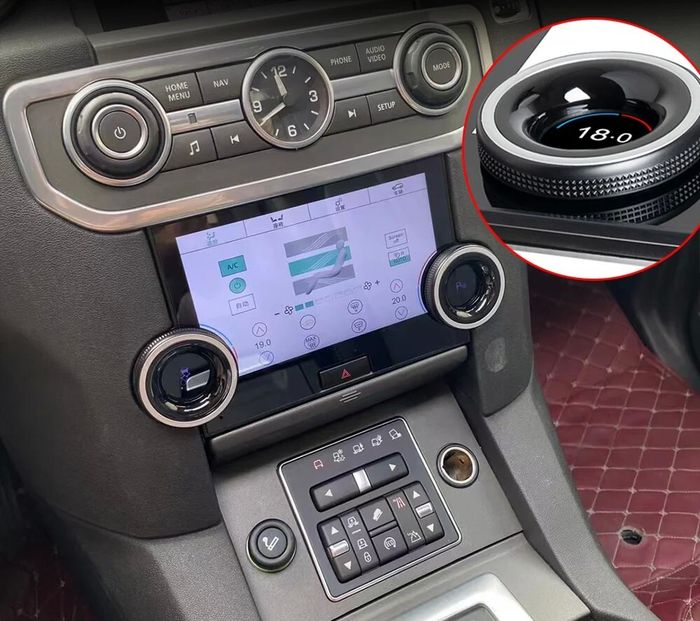 Сенсорная панель климата Land Rover Discovery 4 2010-2016 - LCD / ЖК экран 7", без отверстия под CD