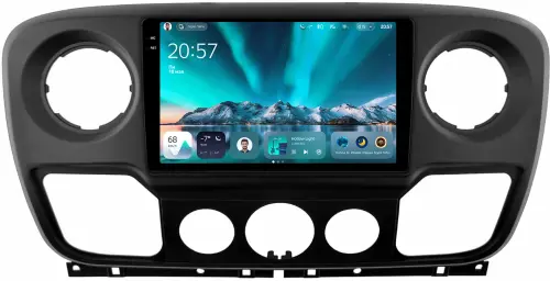 Магнитола для Renault Master 2010-2019 (рамка большая) - Teyes CC4 монитор 10.36" 2K QLED на Android 14, Snapdragon 680, DSP, CarPlay, 4G SIM-слот