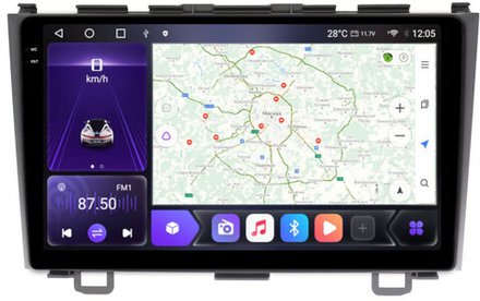 Магнитола для Honda CR-V 2006-2012 - Kuberg OL-9640 QLed+2K, Android 12, TS10, CarPlay, 4G SIM-слот