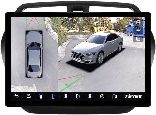 Магнитола для Suzuki SX4 2 2013-2021 (штатная КЗВ) - Teyes CC3-2K-360 монитор 13" 2K QLED на Android 10, Быстрая, CarPlay, 4G SIM-слот, 4 камеры в комплекте