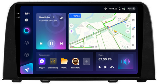 Магнитола для Honda CR-V 5 2017-2022 - Teyes CC3-2K QLed Android 10, ТОП процессор, SIM-слот, CarPlay