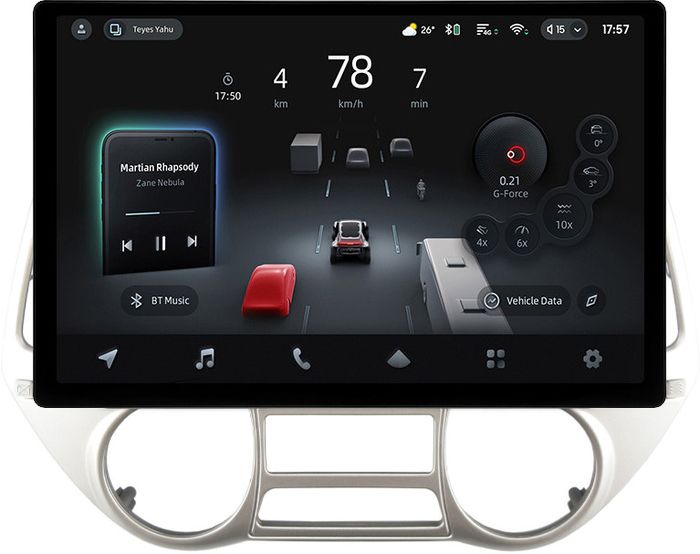 Магнитола для Hyundai i20 2009-2012 (климат) - Teyes CC4-PRO монитор 13" 2K QLED на Android 13, Snapdragon 778G, ИИ, CarPlay, DSP, 4G SIM-слот