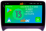Магнитола для AUDI TT 2006-2014 (8J) - Airoc 2K AU-3606 на Android 13, Быстрейшая, SIM-слот