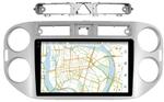 Магнитола для Volkswagen Tiguan 2007-2016 (рамка белая) - Vaycar VA81-0489-2K на Android 13, Быстрая, 2K QLED, CarPlay, 4G SIM-слот