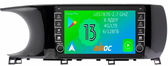 Магнитола для KIA K5 2020+ - Airoc AB-2335 (кнопки и крутилки), Android 13, Быстрая, SIM-слот, CarPlay