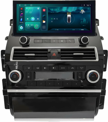 Магнитола для Nissan Patrol Y62, Infiniti QX56/QX80 2010-2019 - Kuberg KP-N1210FW монитор 12.5" в стиле LEXUS на Android 12, TS10, CarPlay, 4G SIM-слот
