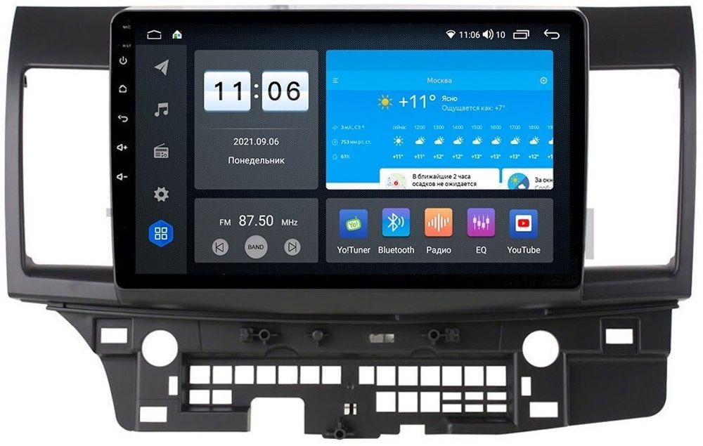 Магнитола для Mitsubishi Lancer X 2007-2016 - ZX331R10-7862 Android 10, ТОП процессор, SIM-слот
