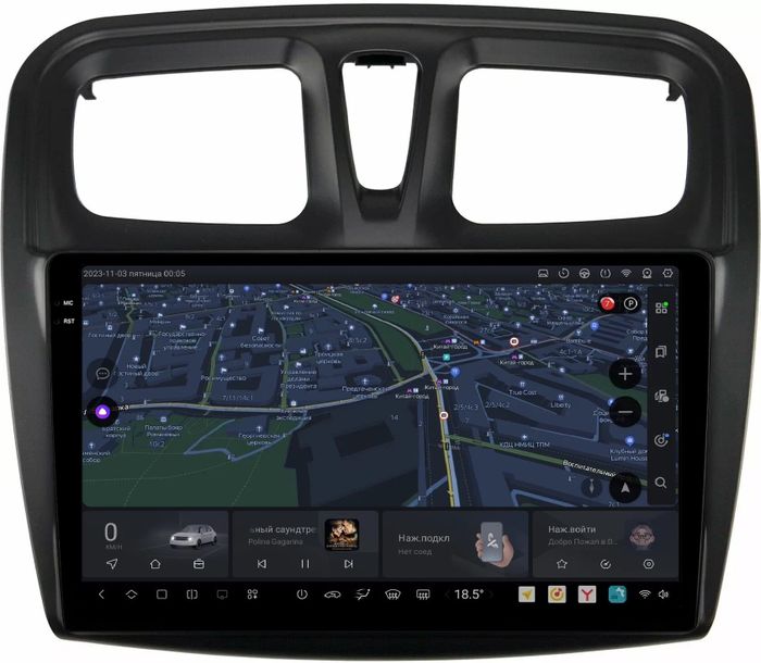 Магнитола для Renault Logan/Sandero 2014+ - Kuberg OL-9945 QLed+2K, Android 13, UIS7870 (DUDU7), CarPlay, SIM-слот