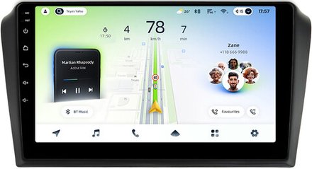 Магнитола для Mazda 3 BK 2003-2009, Axela - Teyes CC4L монитор 9" IPS на Android 14, Snapdragon 662, CarPlay, 4G SIM-слот