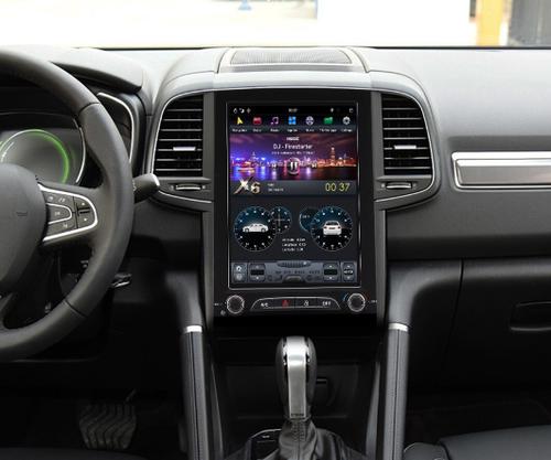 Магнитола для Renault Koleos 2 2016+ - Kuberg ZF-1057L-Q6 вертикальный монитор 10.4" в стиле "Тесла" на Android 11, Snapdragon, CarPlay, 4G SIM-слот, 8/128Гб