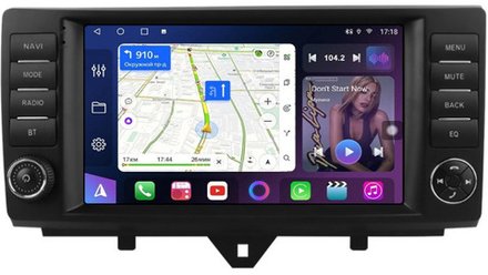 Магнитола для Smart ForTwo W451 2012-2015 (рамка с крутилками и кнопками) - FarCar XXL9-9653F2 монитор 9.5" 2K QLED на Android 14, TS20, 8+256Гб, CarPlay, 4G SIM-слот