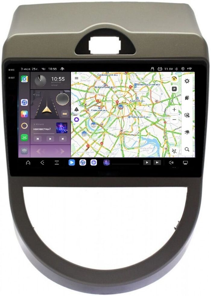 Магнитола для KIA Soul 2008-2011 (AM) - Kuberg OL-9739 QLed+2K, Android 13, TS20, CarPlay, 4G SIM-слот