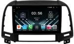 Магнитола для Hyundai Santa Fe 2 CM 2006-2012 (рамка серебро) - FarCar S280 монитор 9.5" IPS на Android 13, CarPlay