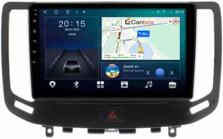 Магнитола для Infiniti G35, G25, G37, Nissan Skyline (V36) 2006-2013 - CanBox 9-1140 Android 10, 8-ядер, SIM-слот