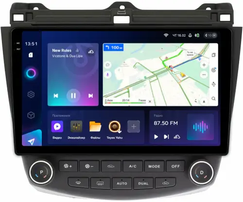 Магнитола для Honda Accord 7 2003-2008 - Teyes CC3-2K QLed Android 10, ТОП процессор, SIM-слот, CarPlay
