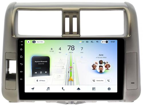 Магнитола для Toyota Land Cruiser Prado 150 2009-2013 (рамка бронза) - Teyes CC4L монитор 9" IPS на Android 14, Snapdragon 662, CarPlay, 4G SIM-слот