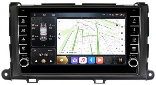 Магнитола для Toyota Sienna 3 2010-2014 - Kuberg OL-9695 (кнопки и крутилки), Android 12, TS10, CarPlay, 4G SIM-слот