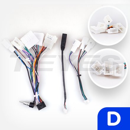 Комплект с разъёмами 12.3" Toyota Land Cruiser 200 2007-2015 климат снизу (ROUND) D