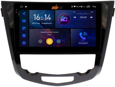 Магнитола для Nissan X-Trail T32, Qashqai J11 2014-2022 (поддержка автопарковки) - AIROC 2K RI-1212 Android 12, QLed+2K, ТОП процессор, 8/128Гб, CarPlay, SIM-слот