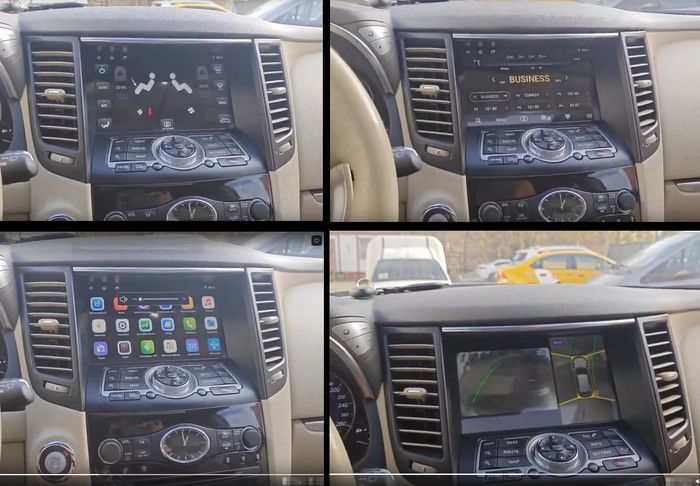 Магнитола для Infiniti QX70, FX35 (S51), FX37, FX30d, FX50 2008-2016 (Поддержка Bose и 360) - Kuberg KP-9828-4 (чёрная) IPS, Android 10, 8 ядер (TS18), 4G SIM-слот