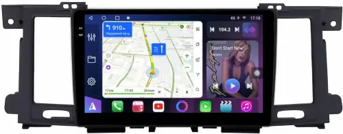Магнитола для Nissan Patrol Y62, Infiniti QX56/QX80 2010-2017 (поддержка Bose, 360 и мониторов, рамка тип 1) - FarCar монитор 9.5" QLED на Android 14, TS18, CarPlay, 4G SIM-слот