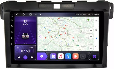 Магнитола для Mazda CX-7 2006-2012 - Kuberg OL-9509 QLed, Android 12, TS10, CarPlay, 4G SIM-слот