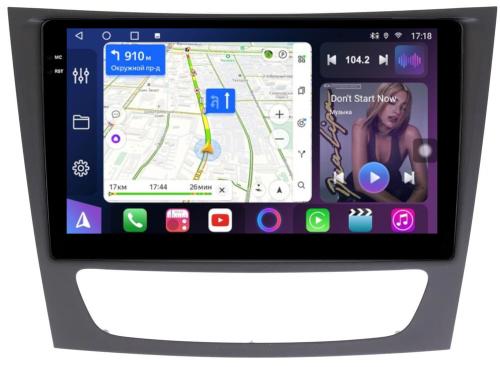 Магнитола для Mercedes-Benz E W211 2002-2010, CLS W219 - FarCar 1260M монитор 9.5" QLED на Android 14, TS18, CarPlay, 4G SIM-слот